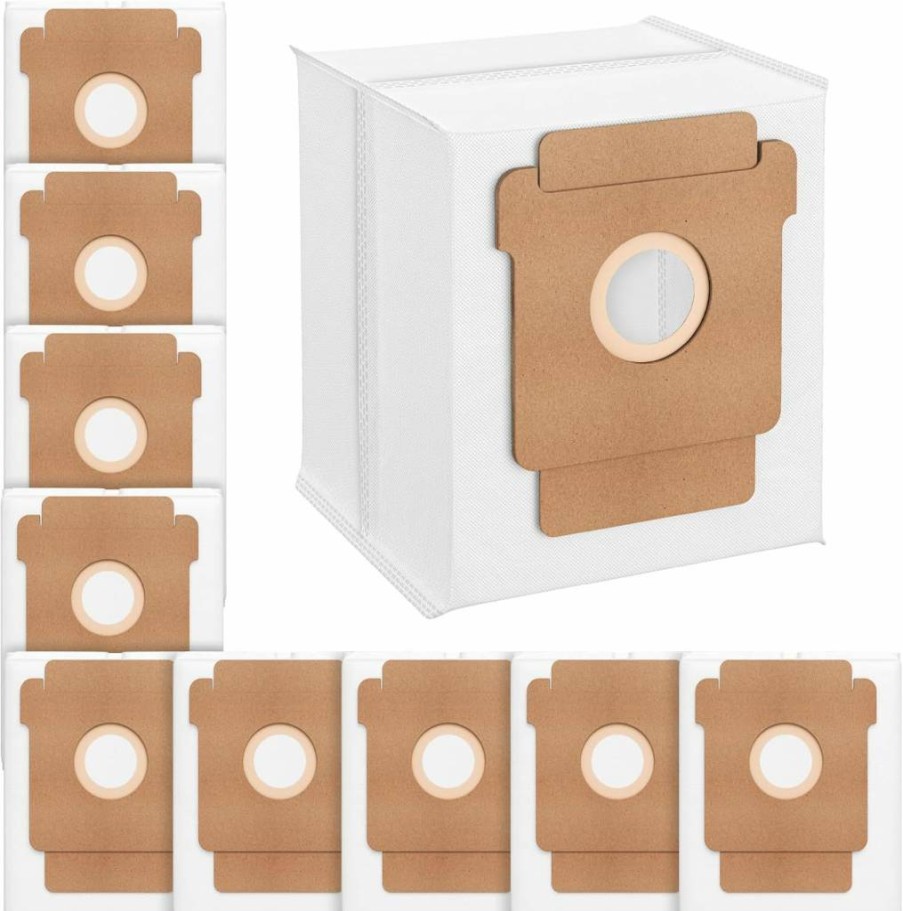 Zeekech 10-Pack 2.8L Disposable Dust Bags for iRobot Roomba Q0520, Q0120, Y0110, Y0140, Q011, 105 Vac, 105 Combo, Plus 405/505 Combo, Max 705 Vac, 205 Robot Vacuum Cleaner