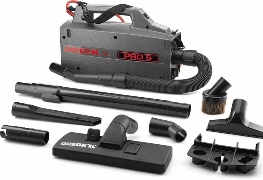 Oreck XL Pro 5 Commercial Canister Vacuum Cleaner - Lightweight, Portable with Attachments & Extended Reach for Professional Cleaning