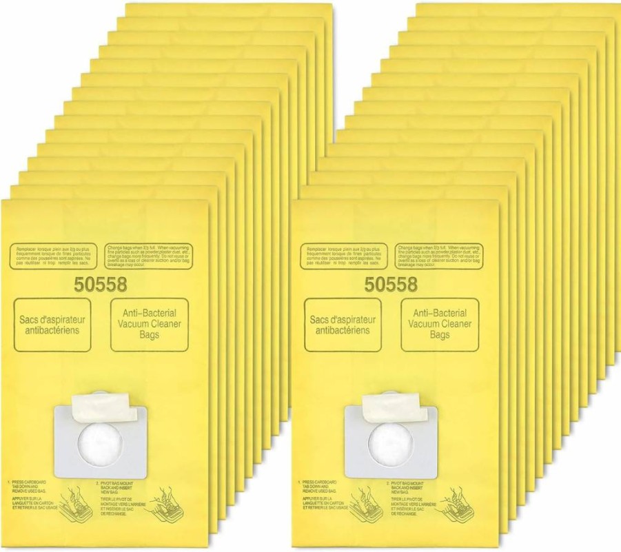 PETOX 12-Pack High-Efficiency Vacuum Cleaner Bags for Kenmore Canister Models 5055, 50557, 50558 & Panasonic Type C-5 Vacuums