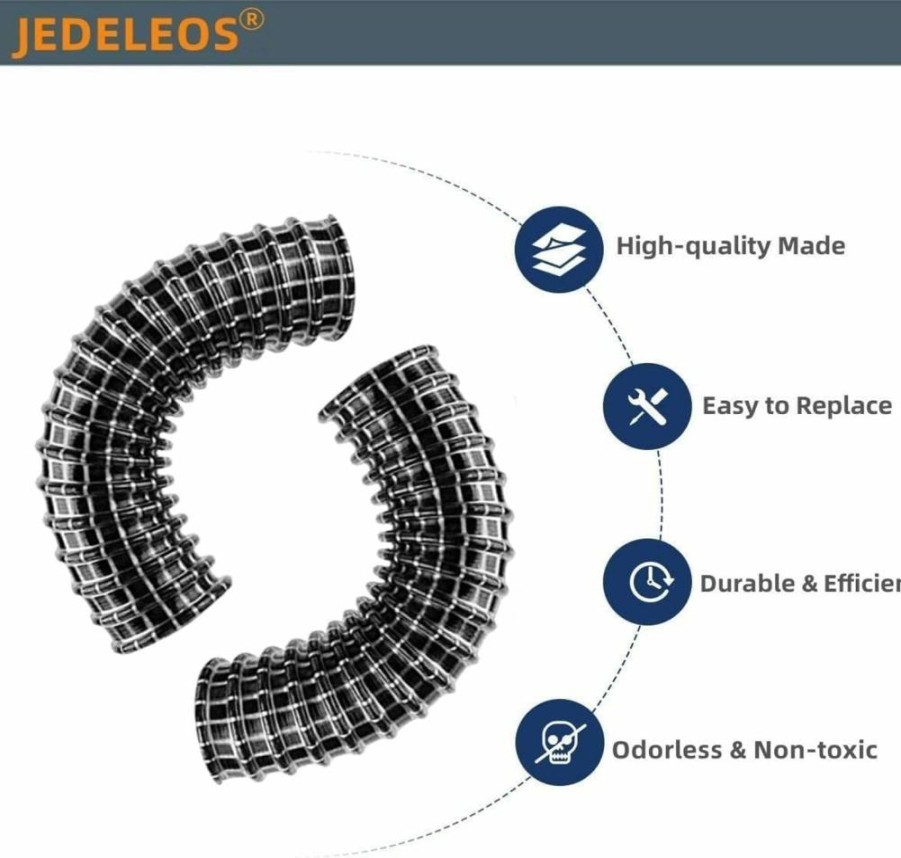 JEDELEOS 6" X 1.25" Lower Hose Nozzle Replacement for Shark Rocket HV300 HV301 HV302 HV320 HV321 HV322 Series Upright Vacuum Cleaners