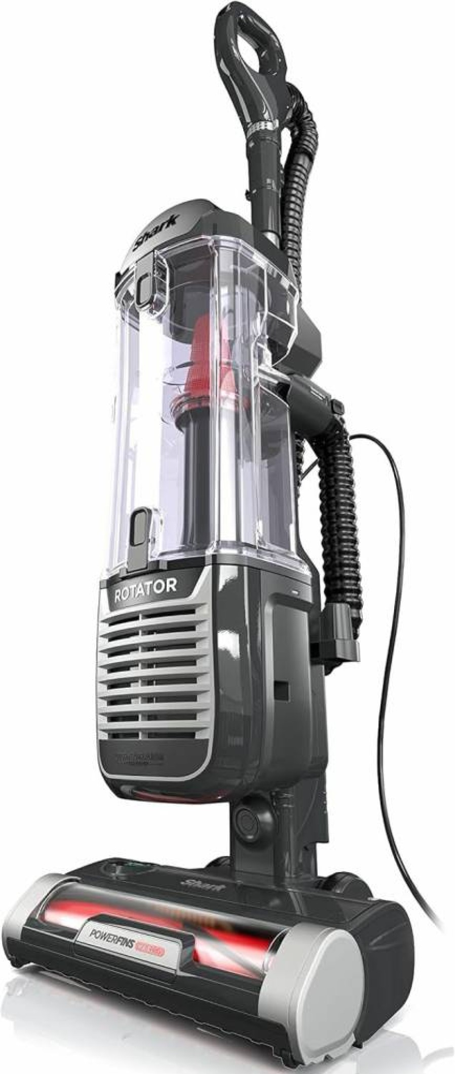 Shark Zu102 Rotator Pet Upright Vacuum Cleaner with PowerFins HairPro Technology, Odor Neutralizer, 2.9L Dust Cup, Charcoal