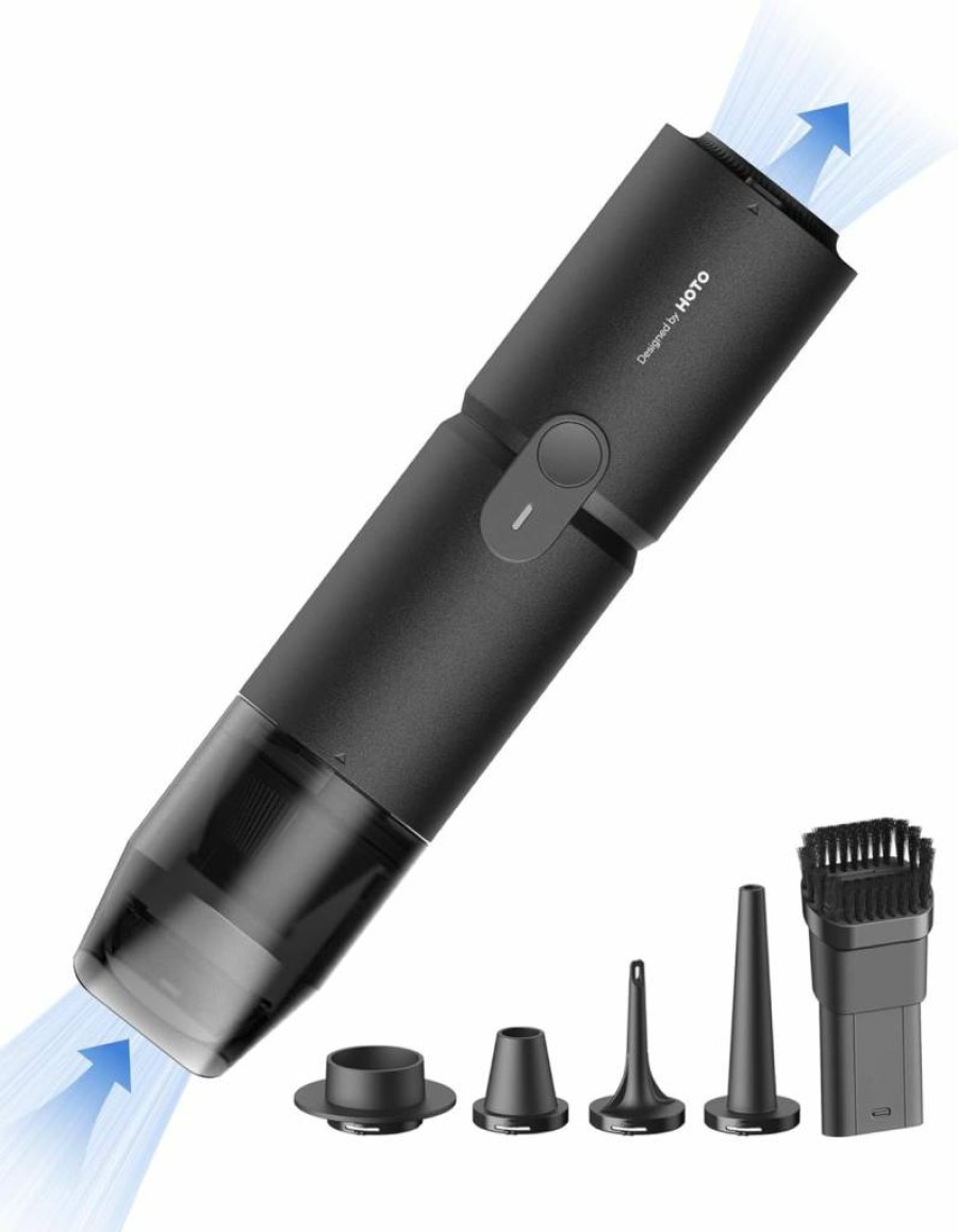 HOTO Cordless Handheld Vacuum Cleaner - 4-in-1 Portable Air Duster with 15000Pa Suction for Keyboard, Computer, and Desk Cleaning