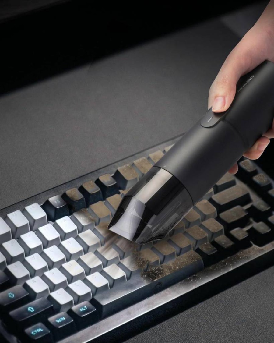 HOTO Cordless Handheld Vacuum Cleaner - 4-in-1 Portable Air Duster with 15000Pa Suction for Keyboard, Computer, and Desk Cleaning