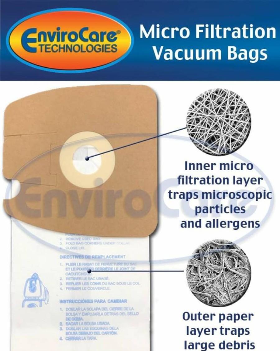 EnviroCare 18-Pack Replacement Vacuum Dust Bags for Eureka Mighty Mite | Fits Model MM & Part #60295C | Micro Filtration Bags