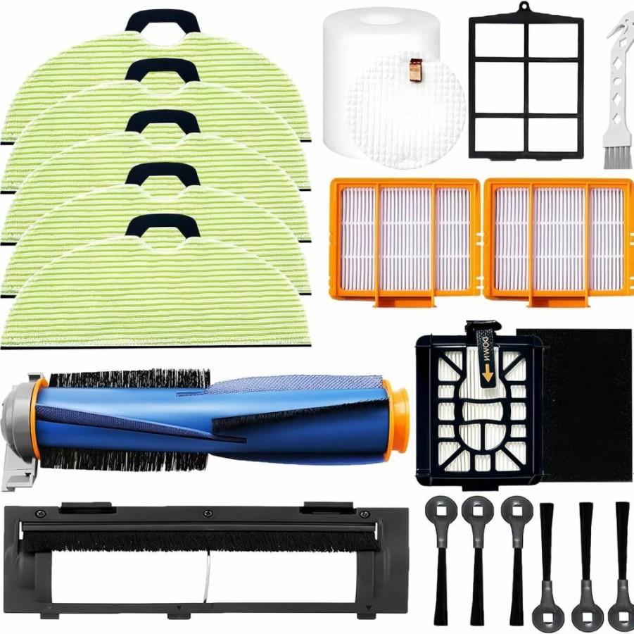 Avaenzo Replacement Parts Kit for Shark AI Robot Vacuum - Main Brush, Side Brushes, Filters, Cover Compatible with AV2501S, RV2502AE, RV2520AOUS, AV2510AOUS, AV2511AE, RV2610WA, AV2610WA Models