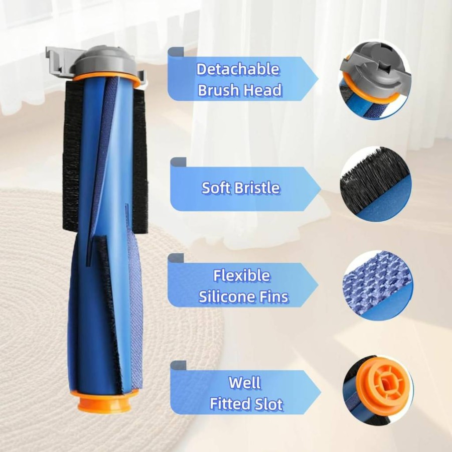Avaenzo Replacement Parts Kit for Shark AI Robot Vacuum - Main Brush, Side Brushes, Filters, Cover Compatible with AV2501S, RV2502AE, RV2520AOUS, AV2510AOUS, AV2511AE, RV2610WA, AV2610WA Models