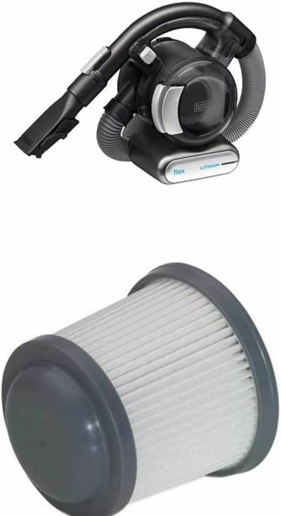 BLACK+DECKER BDH2020FL Cordless Handheld Vacuum Cleaner for Home, Pet Hair, and Car - Dustbuster Flex Rechargeable Portable Lightweight Powerful Suction