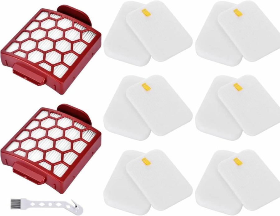 Leadaybetter Vacuum Filter Replacement Compatible with Shark Rotator NV255, Navigator Pet Plus ZU55, NV150 NV151 NV251, Zero-M Self-Cleaning Brushroll Pet Pro ZU102 ZU60 ZU62 ZU62C, Replaces Part # 1238FT60 & 1239FT60