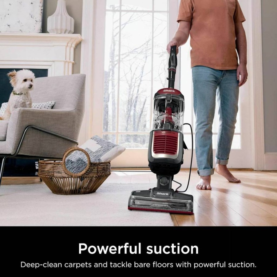 Shark NV181 Navigator Swivel Pro Bagless Upright Vacuum with HEPA Filtration, Multi-Surface Cleaning & Swivel Steering, Renewed - Ideal for Pet Hair