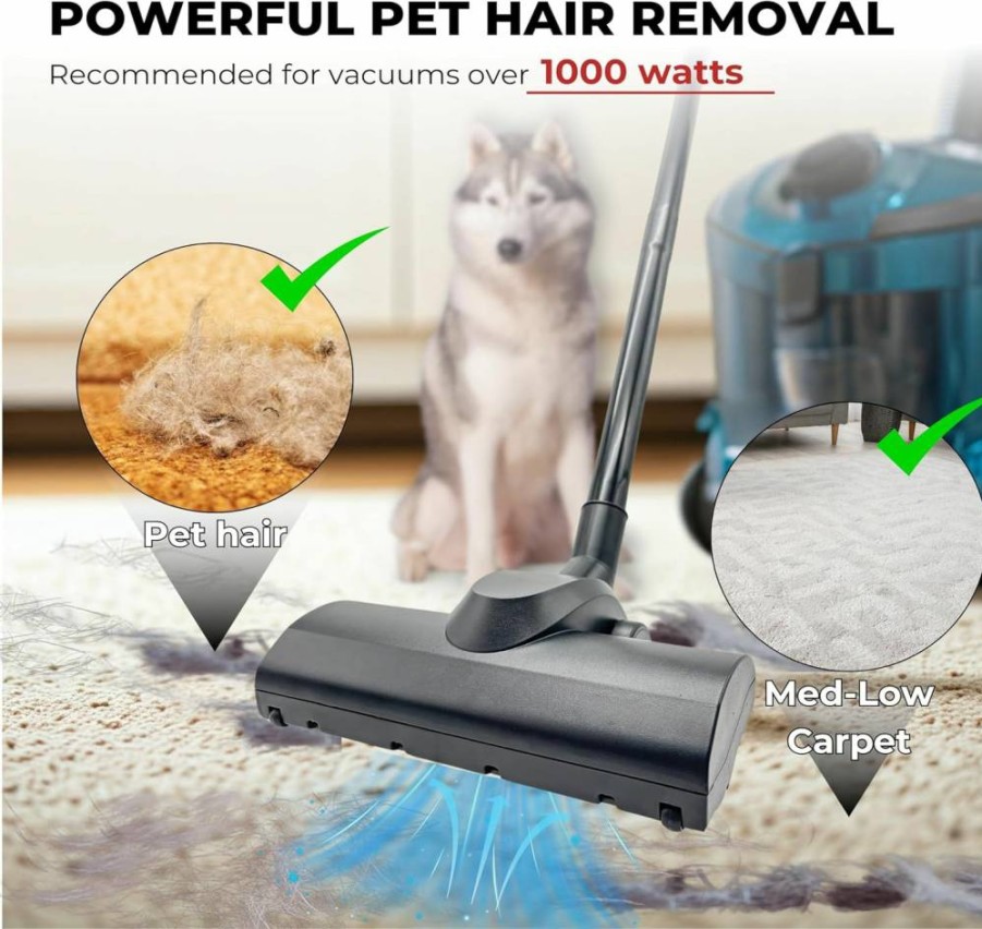 GHAMADE Vacuum Dust Brush Attachment Compatible with Shark Rocket HV300, HV320 & Rotator NV500, NV650 - Replacement Vacuum Accessories