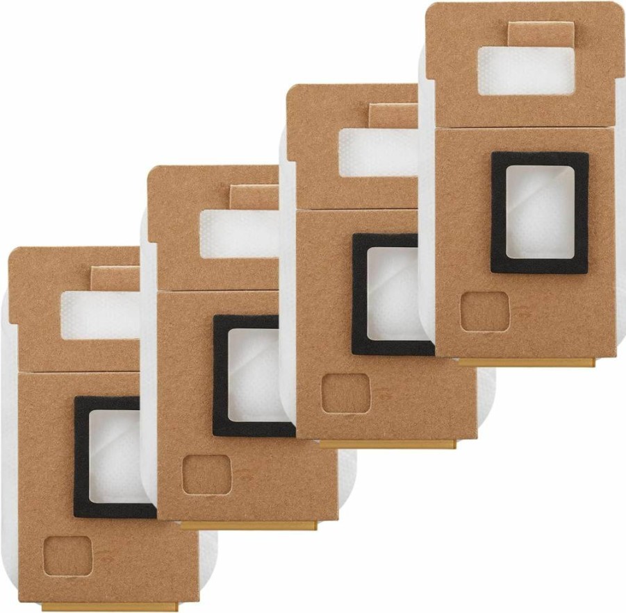 AnDongo 8 Pack 3L Replacement Dust Bags for Roborock S7/S7+ Auto-Empty Dock, Large Capacity Vacuum Cleaner Bags
