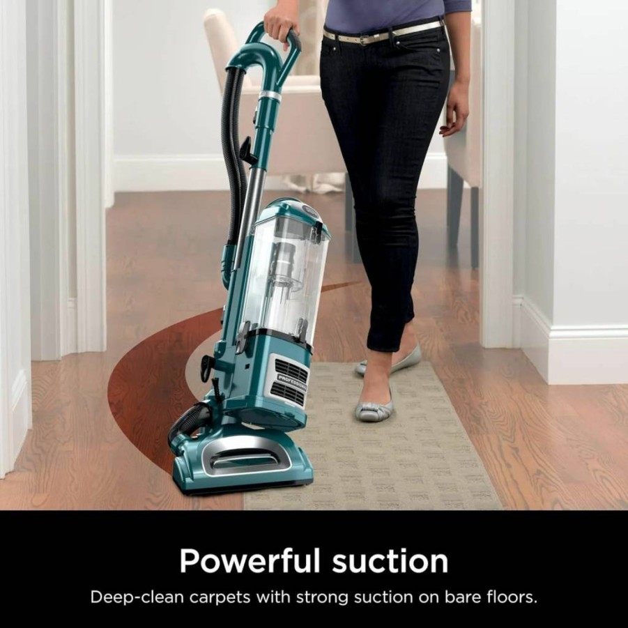 Shark CU512 Lift-Away XL Upright Vacuum Cleaner with Crevice Tool, Renewed - Teal | Powerful Suction | Lightweight Design