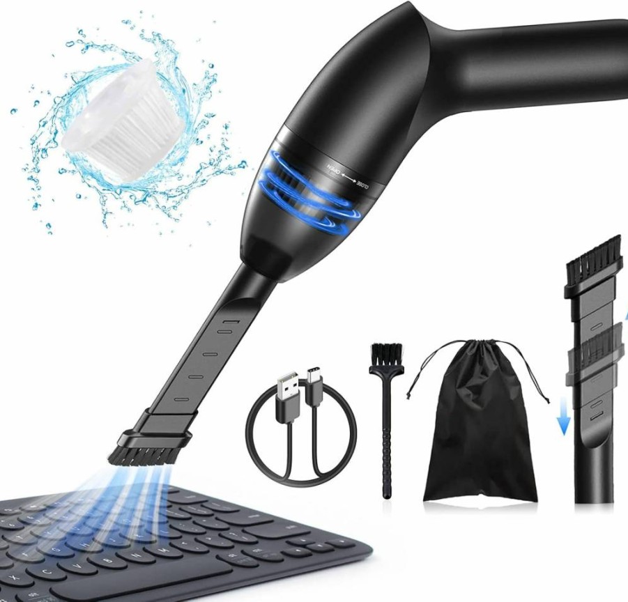 Hayousui Cordless Handheld Vacuum Cleaner - 4.3Kpa Portable USB Keyboard & Car Dust Cleaner for Laptop, Sewing Machine, Desk Crumbs