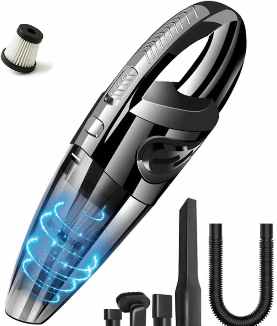 Silbingan Cordless Handheld Vacuum Cleaner - Rechargeable Portable Car Vacuum with LED Light, USB Charging, Lightweight for Pet Hair, Dust, Home, Sofa Cleaning