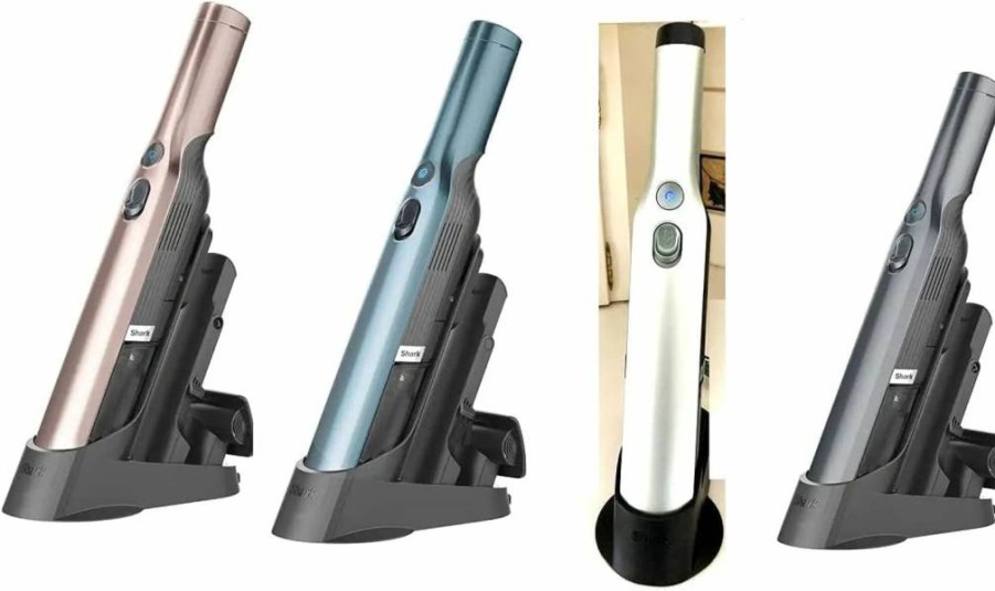Shark WV201BLK WandVac Handheld Vacuum - 1.4 lbs Lightweight, Powerful Suction, Charging Dock, Detachable Dust Cup, One-Touch Empty (Renewed, Black)
