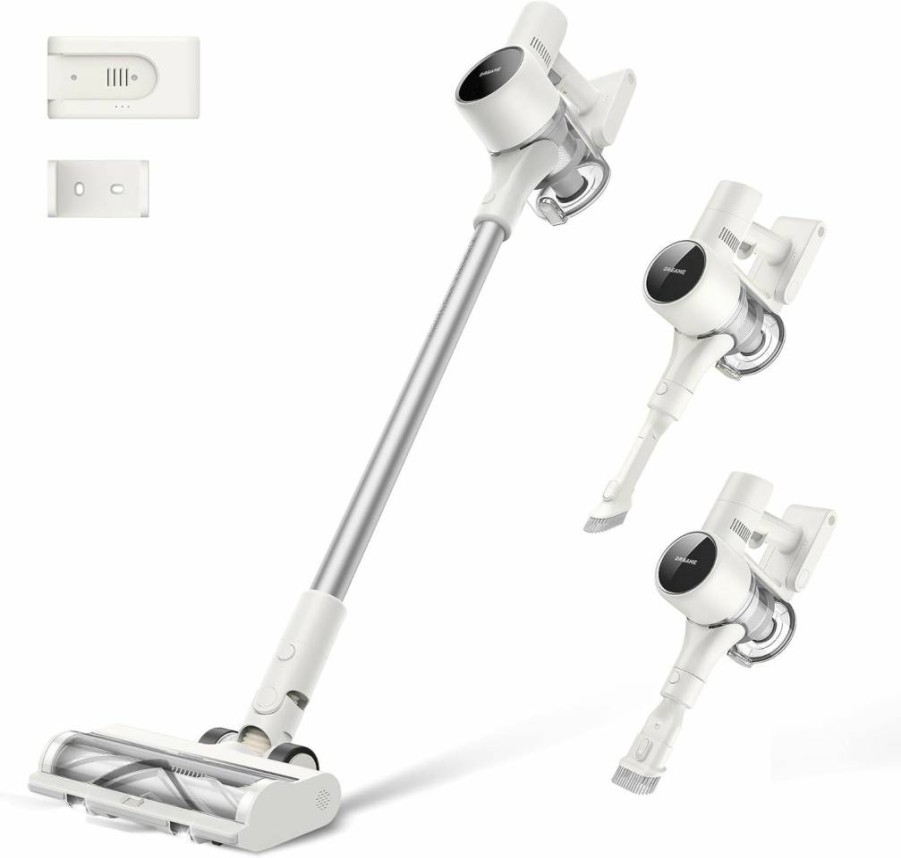 DREAME R10 Cordless Stick Vacuum Cleaner - 120AW Powerful Suction, Anti-Tangle Brush, LED Headlights, 60 Min Runtime, Lightweight for Carpets, Hard Floors & Pet Hair
