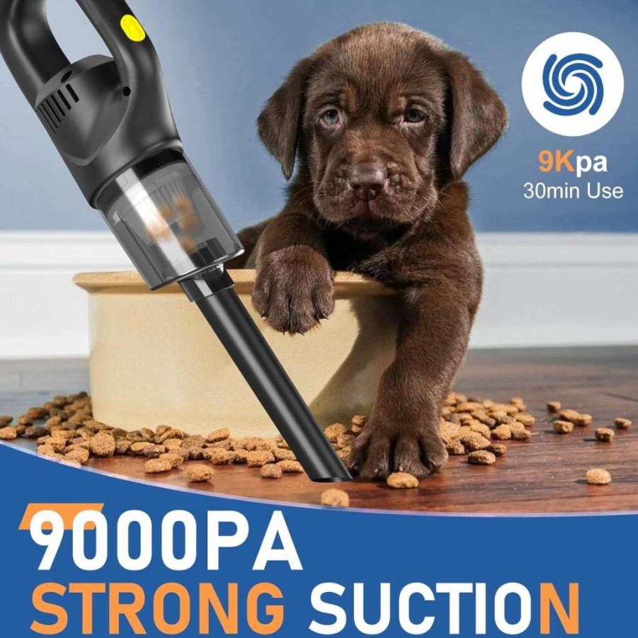 ITGOTI Cordless Handheld Vacuum Cleaner for Car, Home, Office & Pet Hair - Portable Rechargeable Car Vacuum with Powerful Suction