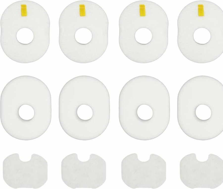 AMFANYIQIN 4-Pack Foam & Felt Replacement Filters Compatible with Shark HV300 HV301 HV302 HV305 UV450 CS100 Rocket Vacuum, Post-Motor Filters for Shark HV310 HV308 HV307Q QS301, Replaces XFFV300