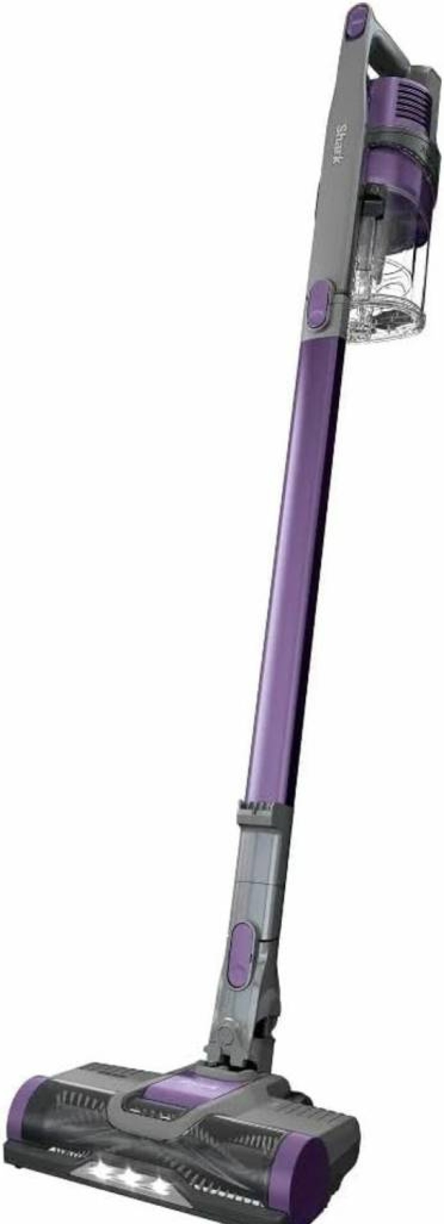 Shark IX141H Pet Cordless Stick Vacuum - Anti-Allergen Seal, XL Dust Cup, LED Lights, Lightweight 7.5 lbs, 40 Min Runtime, Handheld Option, Renewed (Grey/Purple)
