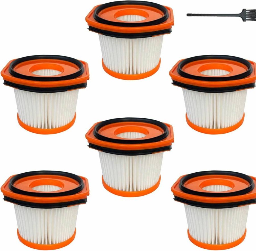 VacEssentials 6-Pack WSV630 Replacement Filters Compatible with Shark WandVac WS620 WS630 WS631 WS632 WS633 WS640 WS640AE WS640BL WS642 WS642AE – Fits Part #XFFWV360