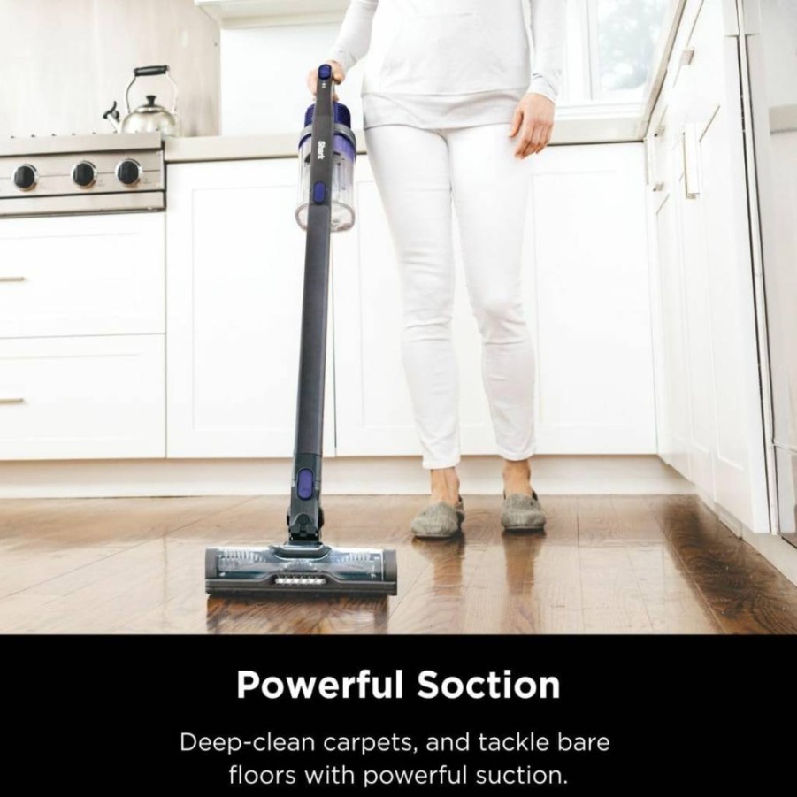 Shark Ix141 Rocket Cordless Stick Vacuum Cleaner - 7.5 lbs Lightweight, Blue Iris (Renewed) - Powerful Handheld Vacuum for Quick Cleanups
