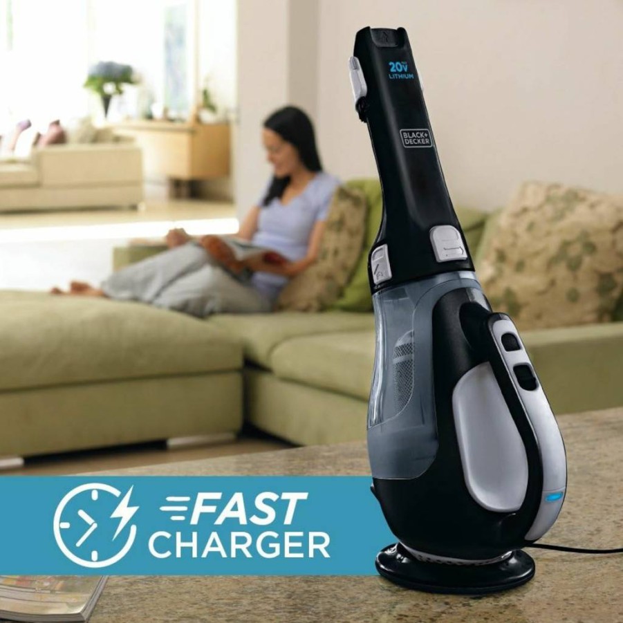 BLACK+DECKER BDH2000L Dustbuster 20V Cordless Handheld Vacuum Cleaner with Powerful Suction for Home and Car Cleaning