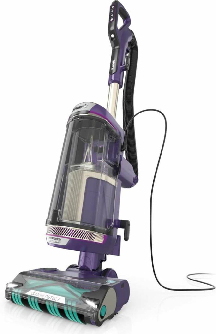 Shark Stratos AZ3002 Upright Vacuum with DuoClean PowerFins, HairPro Anti-Hair Wrap, Self-Cleaning Brushroll, Odor Neutralizer, and Powered Lift-Away, Navy