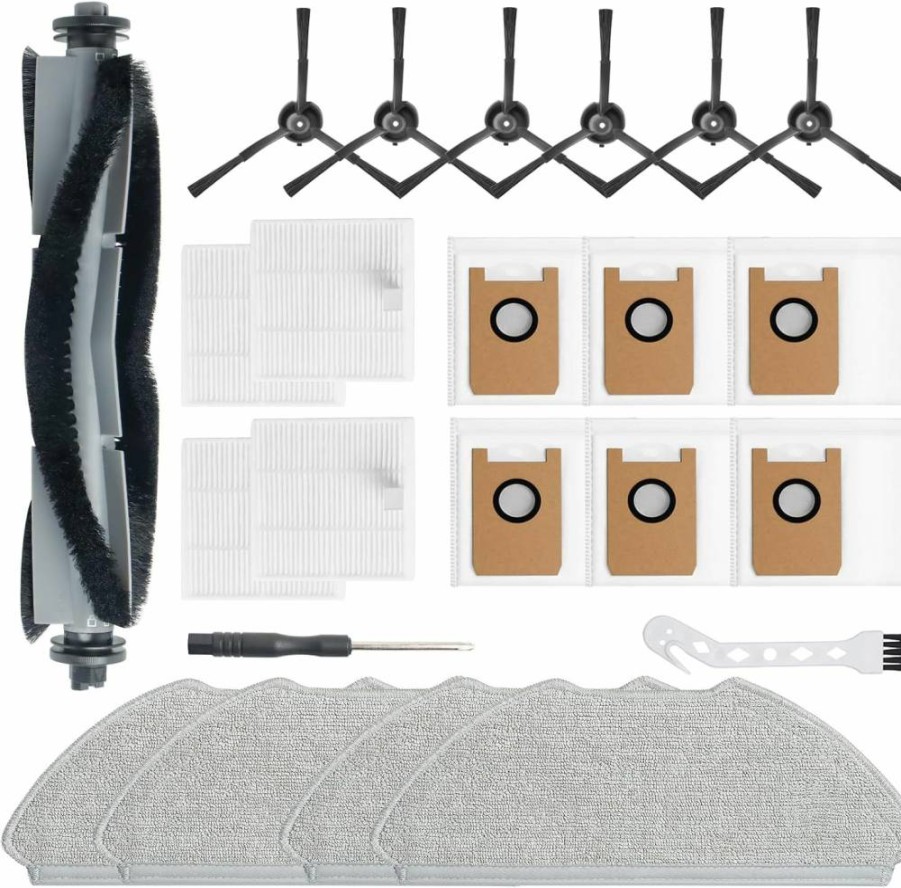BUXEBUX 14 Pack Replacement Dust Bags for Airrobo T20+/T25+ Robot Vacuum - 3L Capacity Self-Empty Station Dirt Disposal Bags Compatible with Robot Vacuums