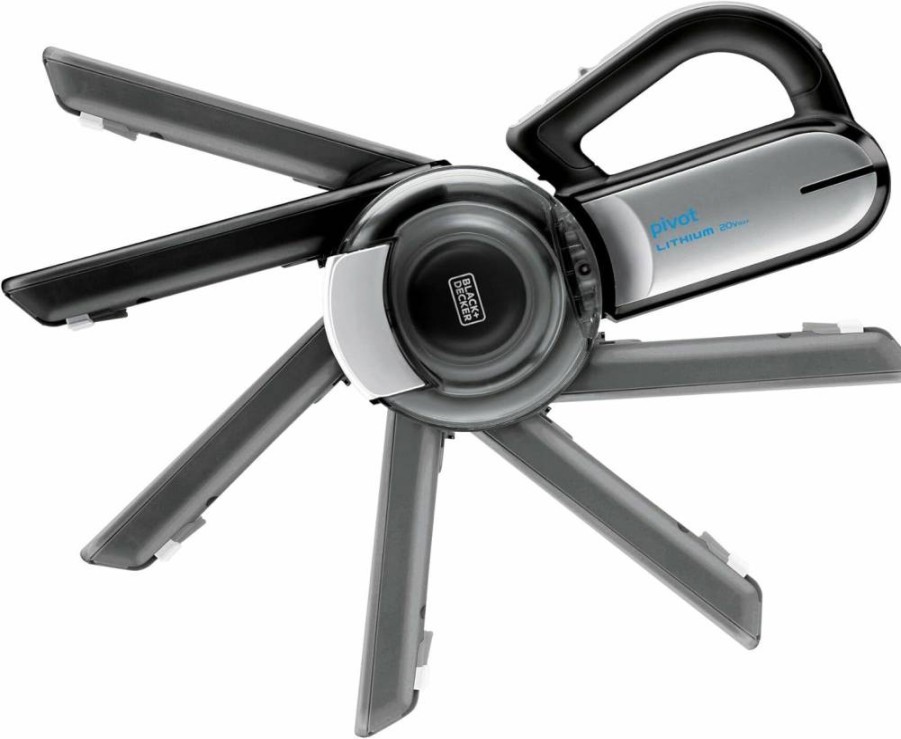 BLACK+DECKER BDH2000PL Cordless Handheld Vacuum Cleaner, Dustbuster Pivot Vac for Home and Car, Includes Crevice Tool and Pivot Nozzle, Lightweight and Portable