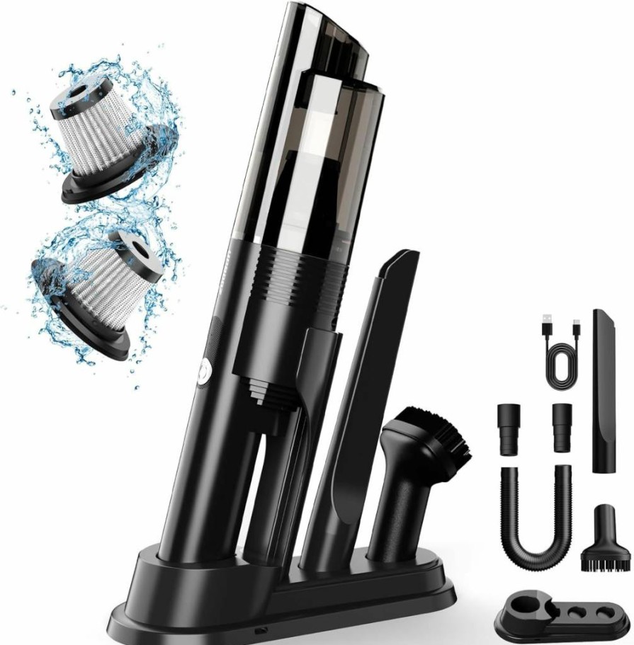 Upbooz 10Kpa Cordless Handheld Vacuum Cleaner - 2-Speed, Lightweight, 4-in-1 Portable Car Vacuum with Charging Dock for Pet Hair, Home, Office