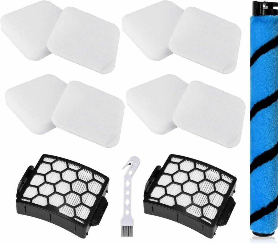 Estelife La500 La502 Vacuum Brush Roller Filter Replacement Compatible with Shark Lift-Away Adv Duoclean Powerfins Upright Vacuum Models XHF320 XFFK320 1483FC200