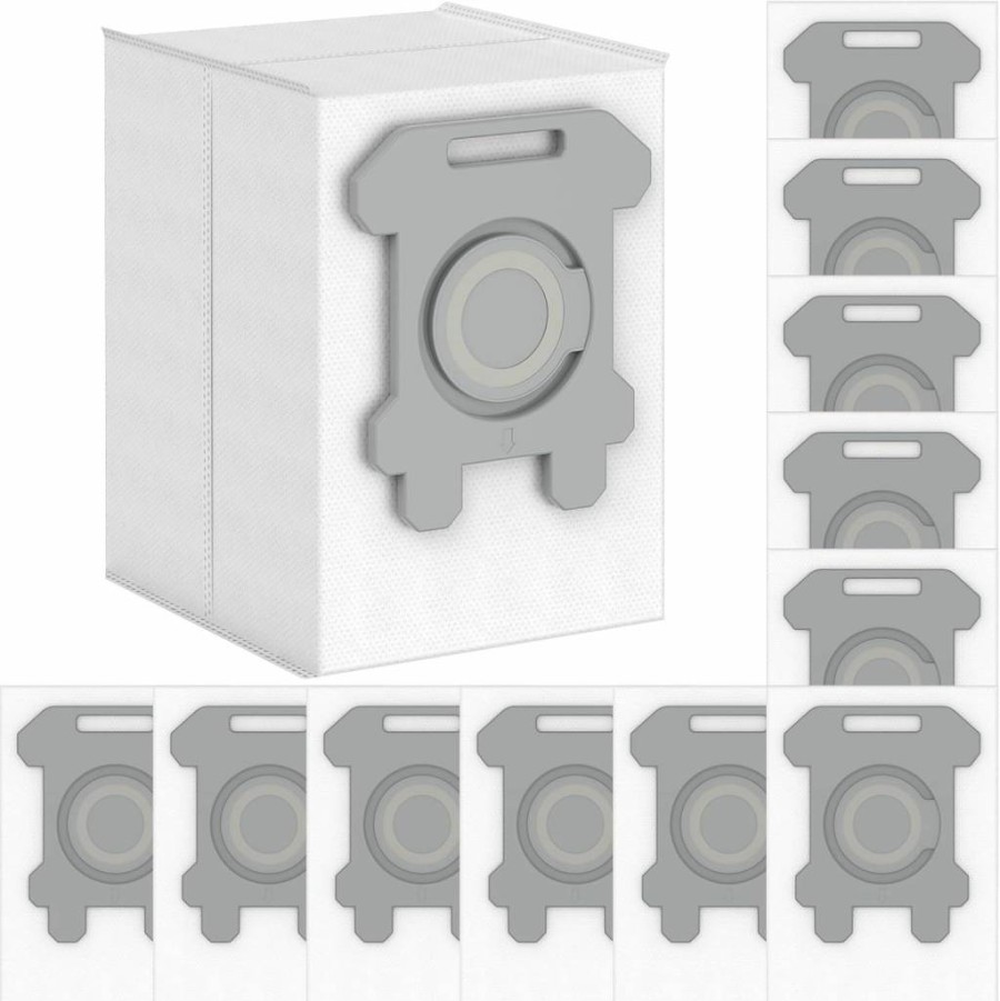 12 Pack NautDuty Dirt Disposal Bags for iRobot Roomba I3/I7/I8/J7/S9 Series & Compatible Robotic Vacuum Cleaners - Replacement Dust Bin Bags