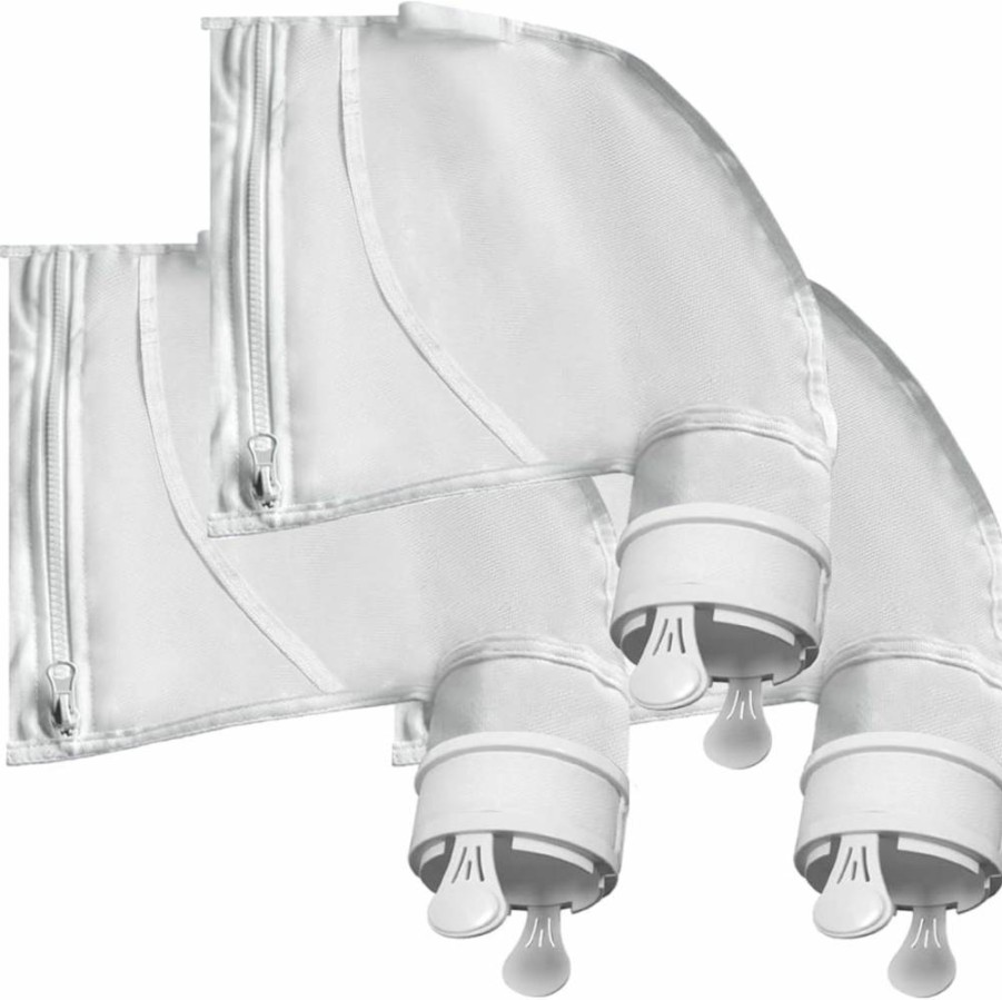 WMANSPA 3-Pack White Pool Cleaner Bags Compatible with K13, K14, K16, Tr28P, 280, 480 & Tank Trax Models - Durable All-Purpose Replacement Filter Bags