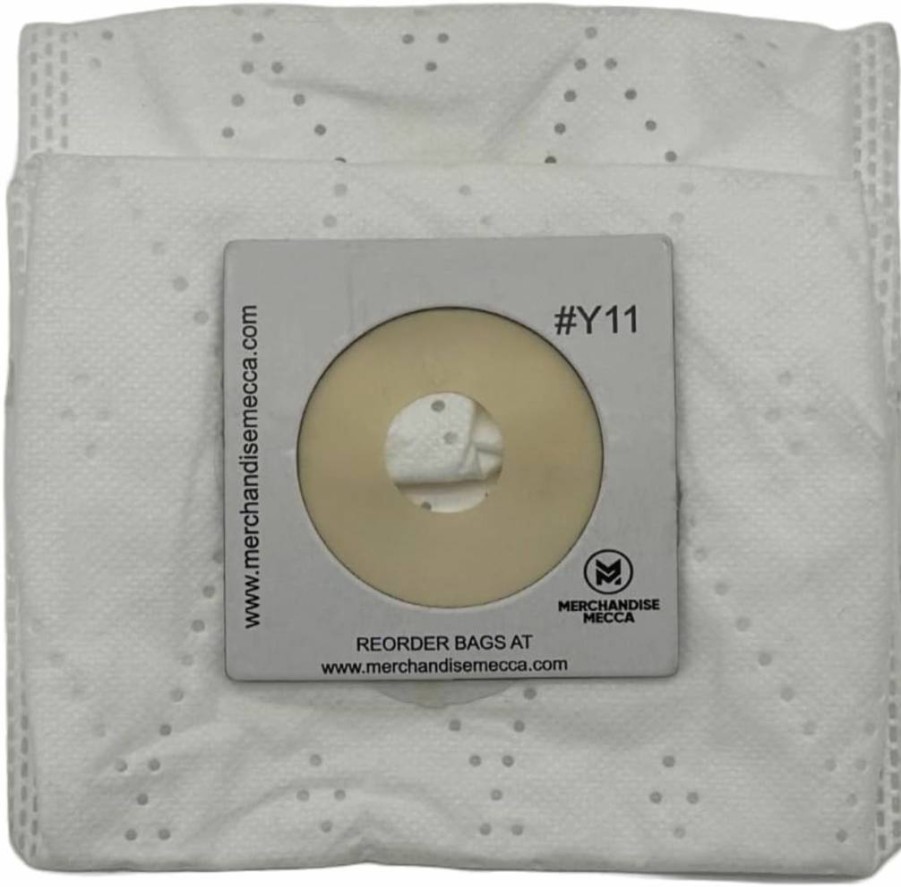 Premium Replacement Vacuum Bags for Intervac CSRM, CS9, CS10 & Dometic CV1004 - 5 Cloth Dust Bags + 1 Motor Filter - Compatible with #Y11-5 - by Merchandise Mecca