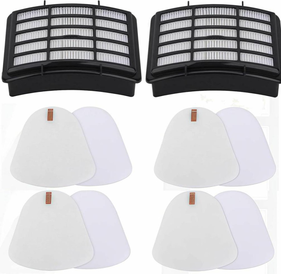 Sgizoku Replacement Hepa & Foam Filters Compatible with Shark Navigator NV350 NV351 NV352 NV355 NV360 NV370 UV440 UV490 UV540 - XFF350 XHF350 5-Pack Vacuum Filters Set