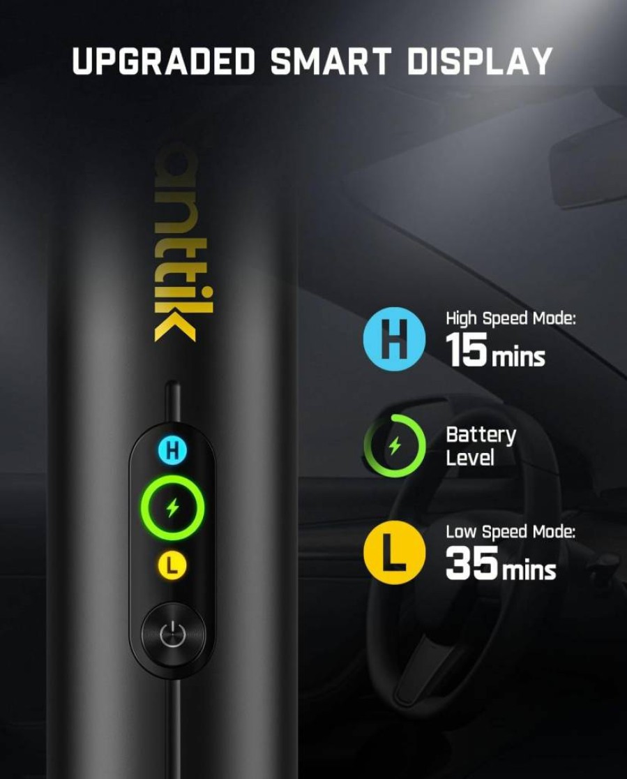 Fanttik Slim V10 Mate Cordless Car Vacuum Cleaner, 4-in-1 Handheld Vacuum with 17000Pa Strong Suction, Smart Display, 2 Modes for Car, Home, Office, Keyboard Cleaning