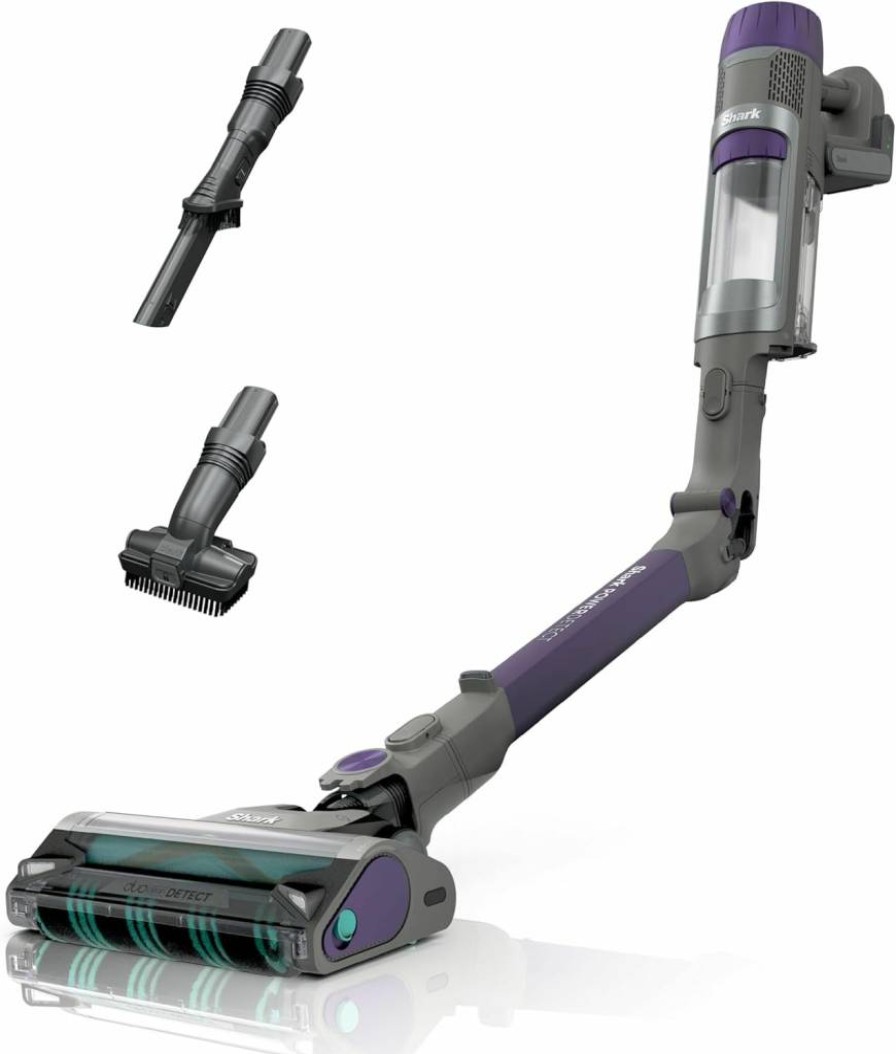 Shark Cordless Vacuum Cleaner with HEPA Filter, PowerDetect Technology, Self-Empty Base, 40+ Minutes Runtime, for Pet Hair, Carpets & Hard Floors, Dark Gray (IP3251)