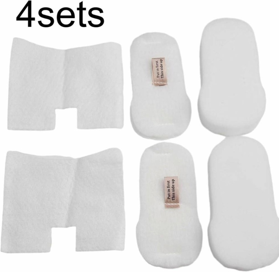 Cloudpower 4-Pack Washable Foam & Felt Vacuum Filters Compatible with Shark Hz600, Hz602, Hz700, Hz702, Qs700 Series, Hz2000, Hz3000 Models - Pre-Motor Replacement Filters