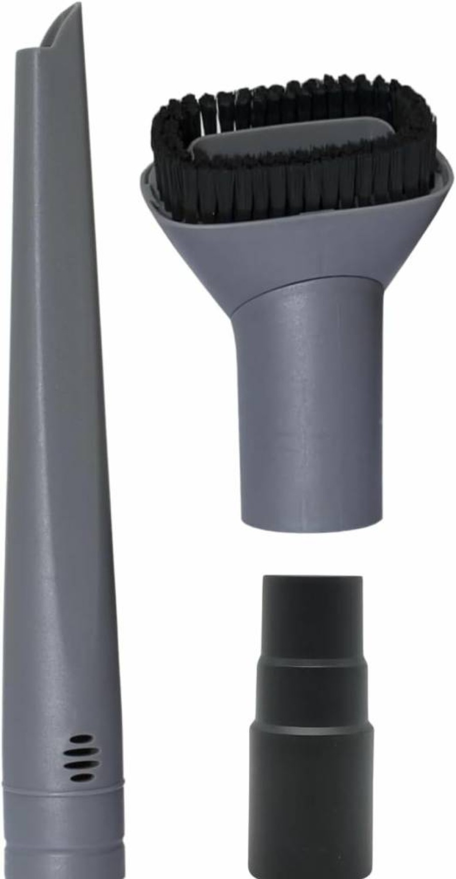 VACEXT Universal 360 Rotating Vacuum Brush Attachment with Crevice Tool & Hose Adapter - Fits Shark NV500 NV501 Stratos AZ3002 Rocket HV300 HV301 HV322 HV371 - 1-3/8 Inch Vacuum Accessories