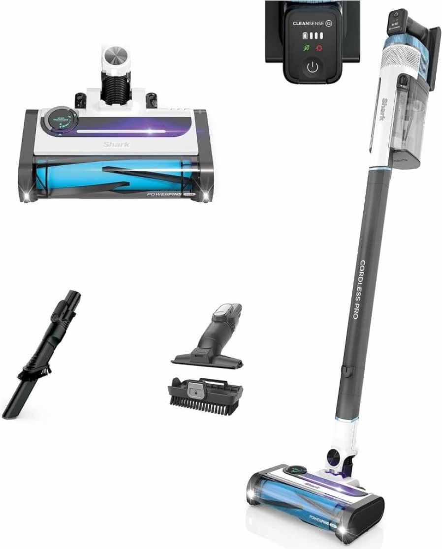 Shark Iz562H Renewed Pro Cordless Vacuum Cleaner with Clean Sense IQ, Odor Neutralizer, and Advanced Filtration System