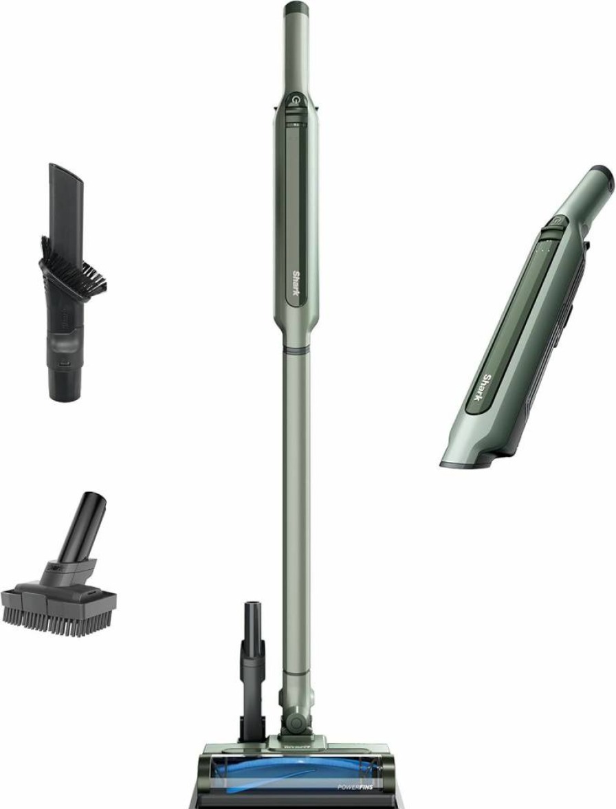 Shark WS642AE Cordless Stick Vacuum with HEPA Self-Empty Base, PowerFins Brushroll & Pet Tool - Lightweight Powerful Wandvac for Allergen-Free Cleaning