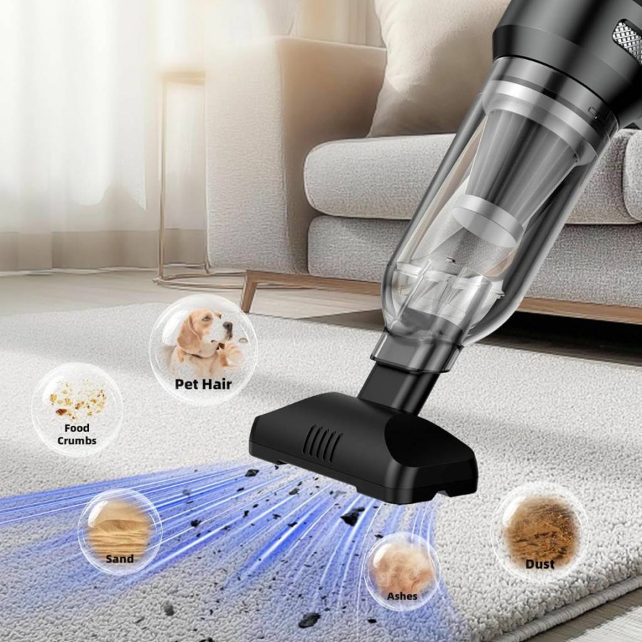 GenTant Airify Pro Handheld Vacuum - 18000Pa Cordless Car Vacuum, 4-in-1 Portable Mini Vacuum Cleaner with Brushless Motor, Rechargeable for Home, Office & Auto Cleaning