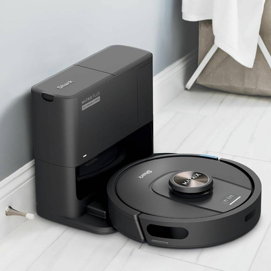 Shark UR2360S Ultra Robot Vacuum with MatrixClean, Precision Mapping, Self-Empty Base, HEPA Bagless, Wi-Fi, Ideal for Pet Hair, Black (Renewed)