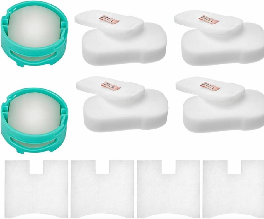 Bciiplxty 2-Pack HZ700 Vacuum Replacement Filters Compatible with Shark PowerFins HairPro HZ702, QS175QBL, QS175QGN, XFFKHZ2000, XPMFHZ2000 - Includes Foam, Felt, and Post Motor Filters